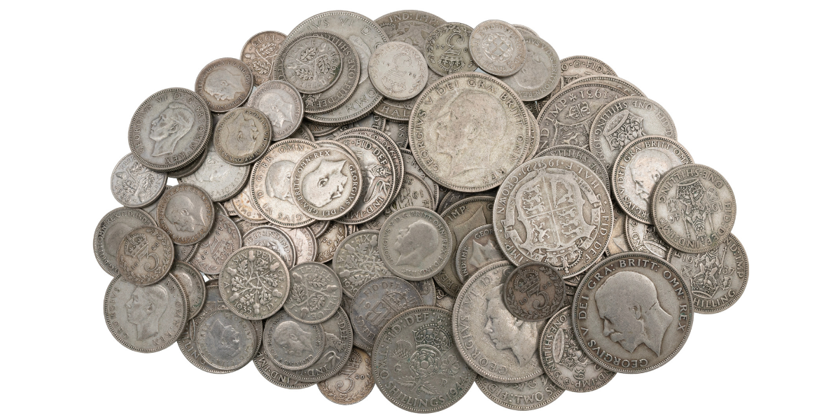 Sell Pre-1947 And Pre-1920 UK Silver Coins With MJ Hughes Coins Old British silver coins, made before 1947, contain a percentage of real silver, making them more valuable than you might think.