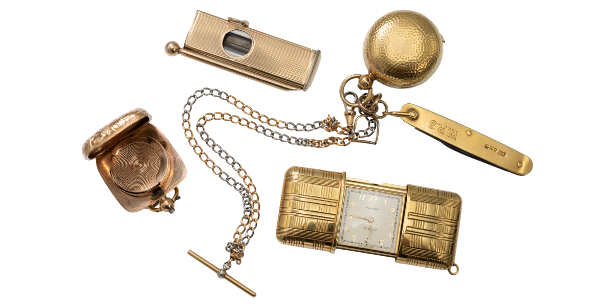 Sell Scrap Gold Cigarette Cases Watches Broken Jewellery With MJ Hughes Coins At MJ Hughes Coins we buy all scrap gold items, including broken jewellery, industrial metal and dental gold.
