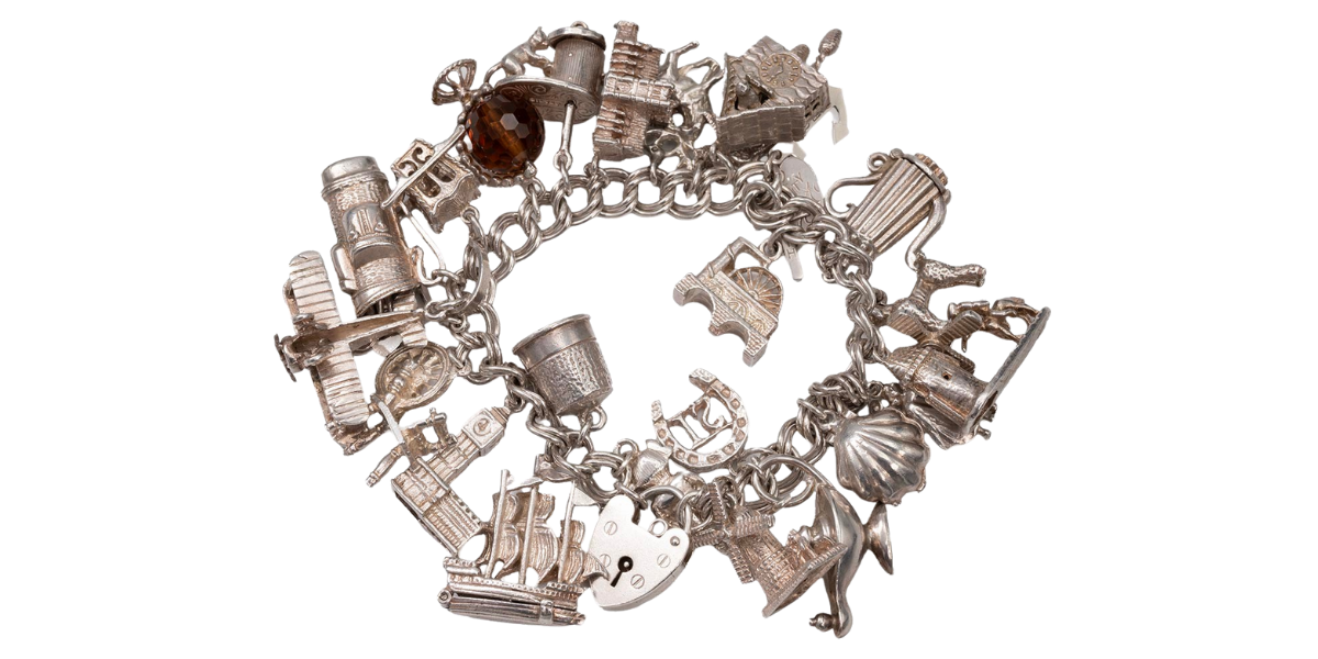 Sell Scraps Silver Jewellery Charm Bracelets With MJ Hughes Coins Unwanted silver items like old jewellery might be worth more than you think with silver prices rising significantly.