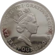 1997 Silver Britannia Obverse